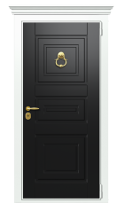 Дверь TermoWood Ral 9003 Ral 9005 1501 вид снаружи