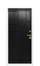 Дверь Termo Ral 9003 Ral 9005 1501 вид внутри