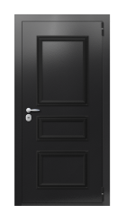 Дверь TermoPlus Ral 9005 Венге 528 вид снаружи