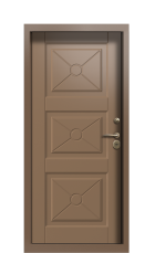 Дверь Termo Ral 8025 Kale 914 вид внутри