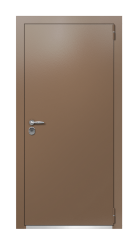 Дверь Termo Ral 8025 Ral 7006 242 вид снаружи