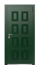 Дверь TermoPlus Patina Тёмно зелёное 452 вид снаружи