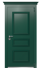 Дверь TermoPlus Ral 6005 Тёмно Красный 127 вид снаружи