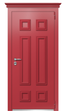 Дверь TermoPlus Ral 3031 Арктическая берёза 15 вид снаружи