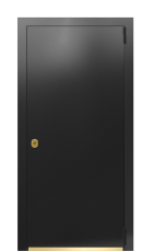 Дверь TermoPlus Ral 9005  Чёрный гранит 782 вид снаружи