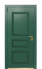 Дверь TermoPlus Ral 6028 Кофейное Дерево 882 вид снаружи