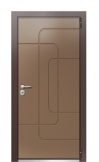 Дверь TermoWood Ral 8017 Ral 8025 999 вид снаружи