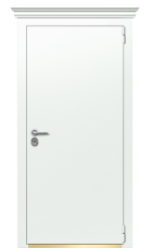 Дверь TermoPlus Ral 9003 Слоновая Кость 255 вид снаружи