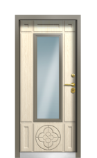 Дверь Termo Ral 8017 Тик 172 вид внутри