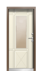 Дверь Termo Ral 8025 Слоновая Кость 346 вид внутри