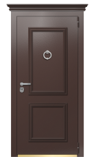 Дверь Termo Ral 8017 Ral 1019 54 вид снаружи