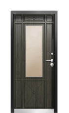 Дверь Termo Ral 9003 Венге 197 вид внутри