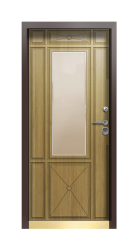 Дверь Termo Ral 8017 Дуб Светлый 231 вид внутри