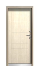 Дверь Termo Ral 9005 Морадо Серебристый 45 вид внутри