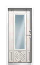 Дверь Termo Ral 9003 Граб Белый 932 вид внутри