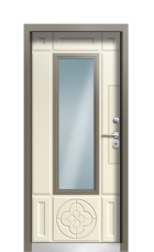 Дверь Termo Ral 9005 Слоновая Кость 971 вид внутри