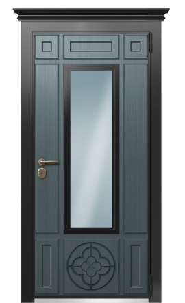 Дверь TermoWood Ral 9005 Пепельный 200