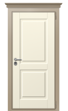 Дверь TermoWood Ral 1019 Слоновая Кость 572 вид снаружи