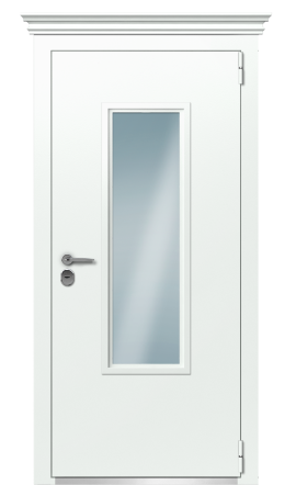 Дверь TermoPlus Termoplus Ral 9003 Стеклопакет Вудлайн Порог Арена Cекуремме