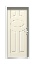 Дверь Termo Ral 9005 Ral 5014 66 вид внутри