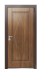 Дверь TermoWood Ral 8017 Греческий Платан 306 вид снаружи