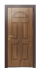 Дверь TermoWood Ral 8017 Греческий платан 308 вид снаружи