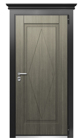 Дверь TermoWood Ral 9005 Серый Кварц 656