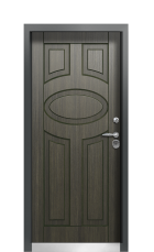 Дверь Termo Ral 9005 Палисандр 235 вид внутри