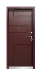 Дверь Termo Ral 6005 Тёмно Красный 127 вид внутри