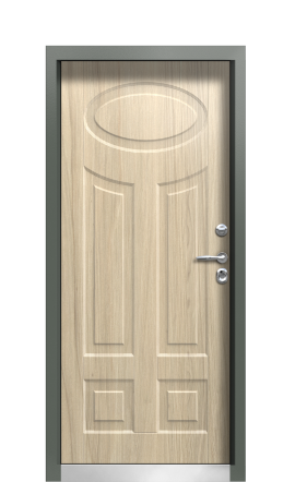 Дверь TermoPlus Ral 7043 Сатиновое Дерево 16