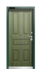 Дверь Termo Patina Тёмно Зелёное 424 вид внутри