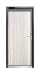 Дверь Termo Vesivo Тёмный мрамор 435 вид внутри