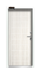 Дверь Termo Ral 5005 ТЁмно-синяя 587 вид внутри