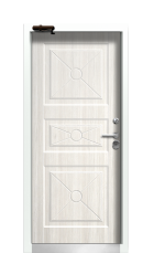 Дверь Termo Ral 9003 Белая Эмаль 590 вид внутри