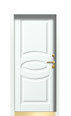 Дверь Termo RAL 9005, RAL 9003 Gold вид внутри