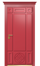 Дверь TermoWood Ral 3031 Securemme 139 вид снаружи