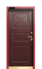 Дверь Termo Ral 9005 Венге 442 вид внутри