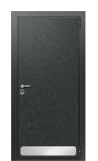 Дверь TermoWood Vesuvio Кофейное дерево 1443 вид снаружи