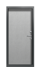 Дверь Termo Ral 7009 Лен графит 1168 вид внутри
