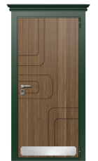 Дверь TermoWood Tobacco Тик 258 вид снаружи