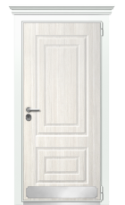 Дверь TermoWood Ral 9003 Белая Эмаль 591 вид снаружи