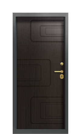 Дверь TermoWood Ral 9005 Венге бонобо 1442