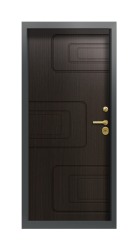 Дверь Termo Ral 9005 Венге бонобо 1442 вид внутри