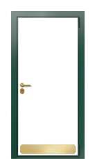 Дверь TermoWood Ral 6005 Ral 7002 1513 вид снаружи