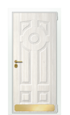 Дверь TermoWood Ral 9003 Белая эмаль 262 вид снаружи