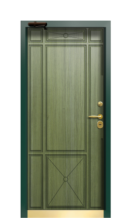 Дверь TermoWood Ral 6028 Тёмно-зелёное 586