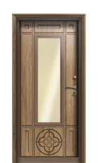 Дверь Termo Ral 8017 Грецкий орех 1110 вид внутри