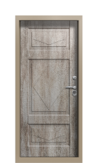 Дверь Termo Ral 1019 Джут 1067 вид внутри