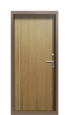 Дверь Termo Ral 8025 Дуб светлый 1033 вид внутри