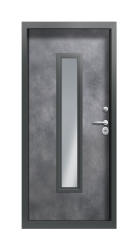 Дверь Termo Ral 7043 Лунный камень 1107 вид внутри